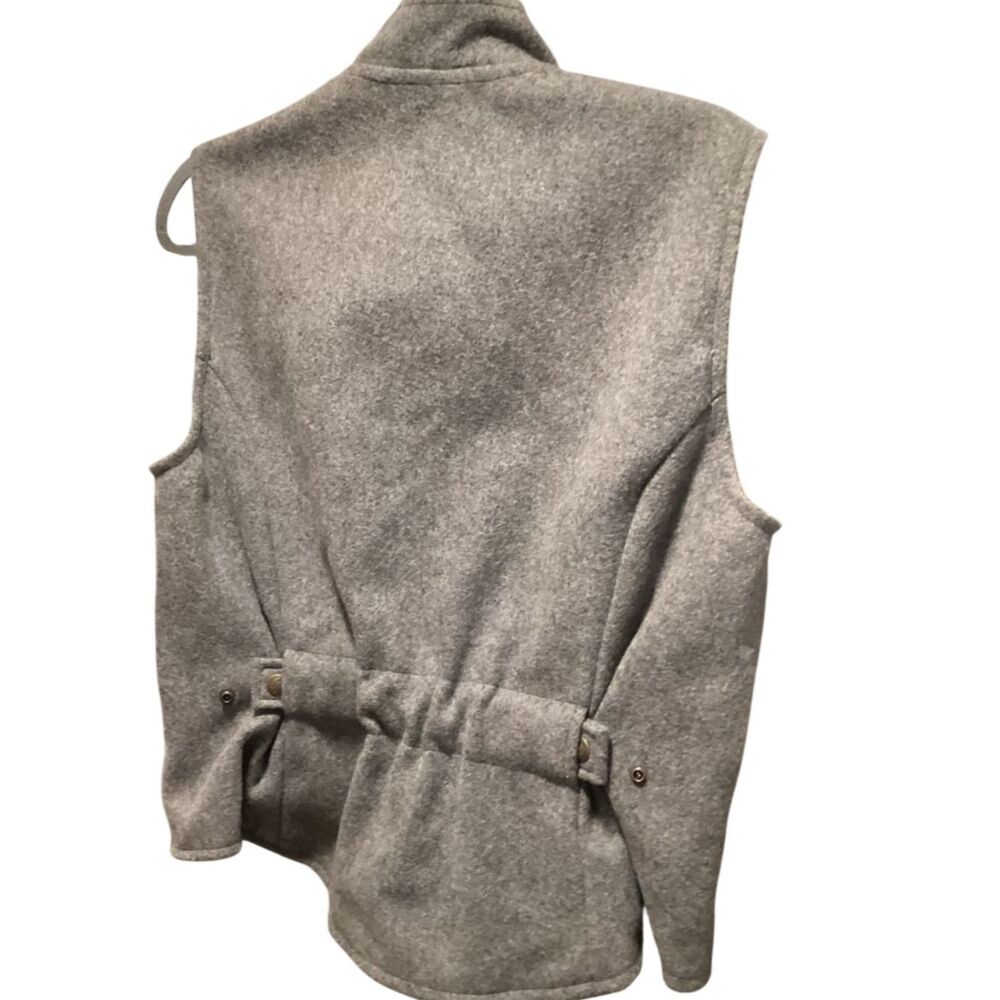 NWT Schaefer American Made 100% Wool Riding Vest Grey Medium  Western/Ranch Wear - Picture 2 of 10